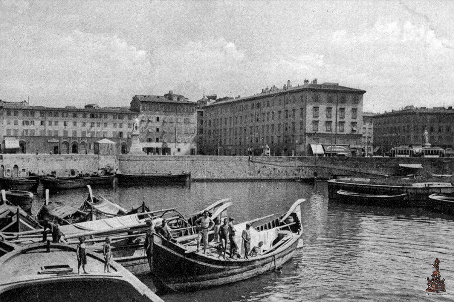 Darsena della Fortezza Nuova - I Becolini - 1905