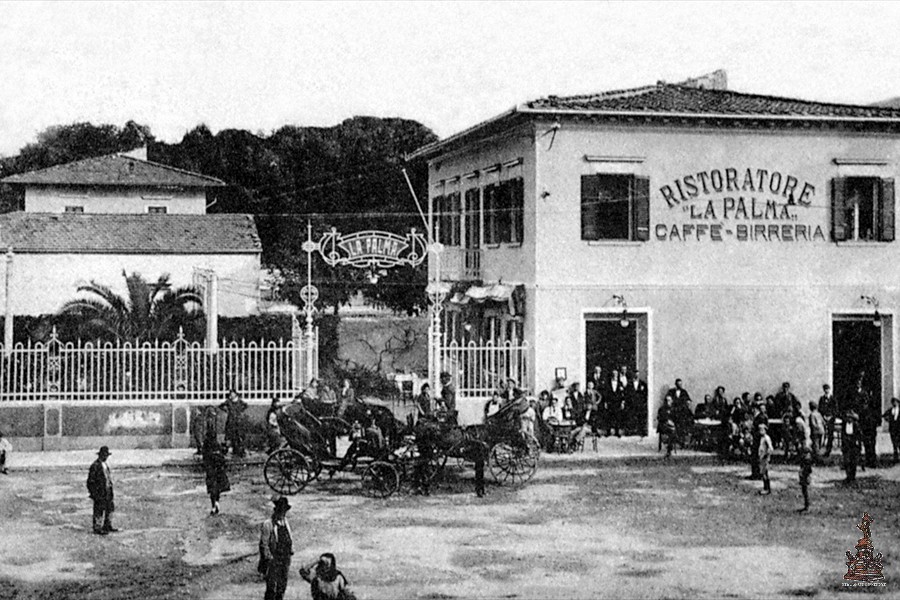 Piazza Bartolomei - Ristorante La Palma - 1920