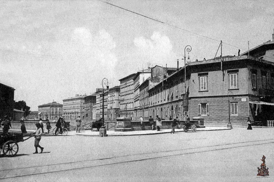Piazza Cavour e Scali d'Azeglio - 1905