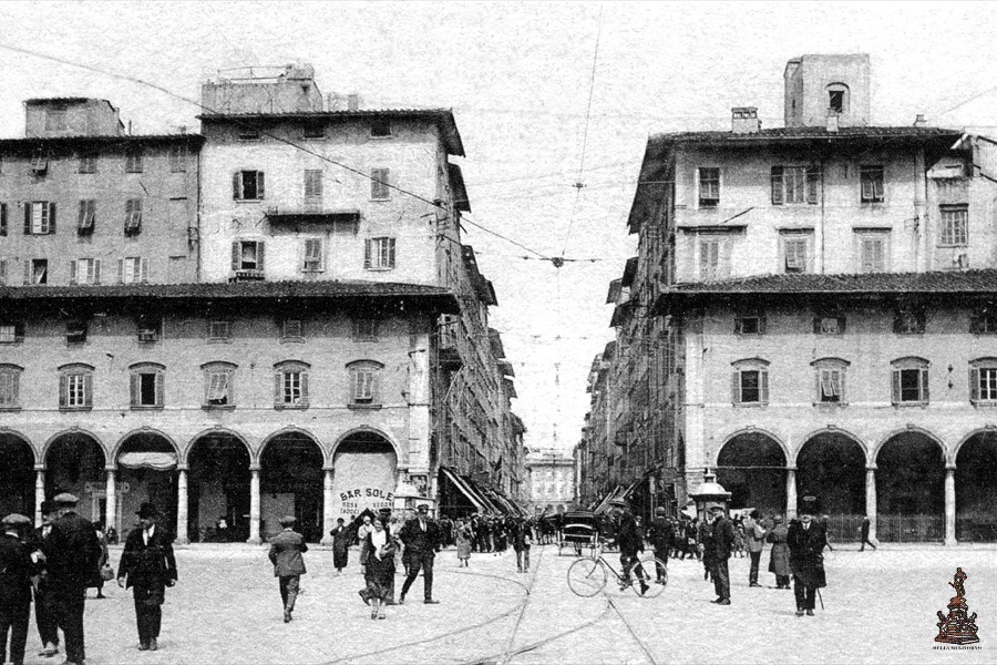 Piazza e via Vittorio Emanuele - 1920