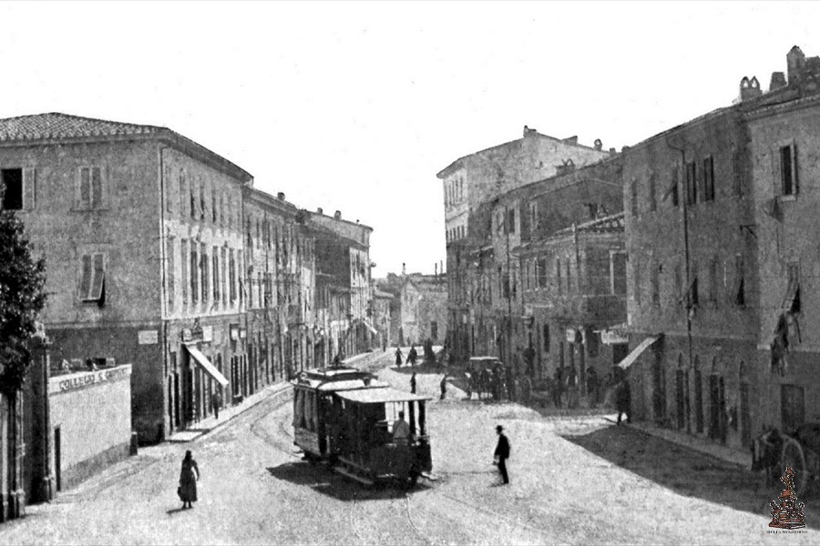 Piazza Sforzini - Ingresso del Collegio San Giorgio - 1910