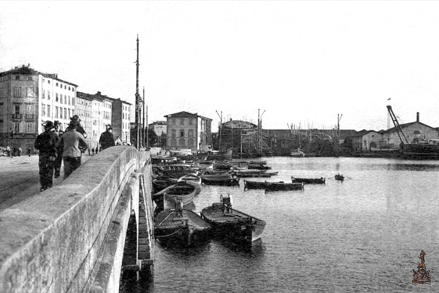 Ponte Nuovo e Darsena del Cantiere - 1935