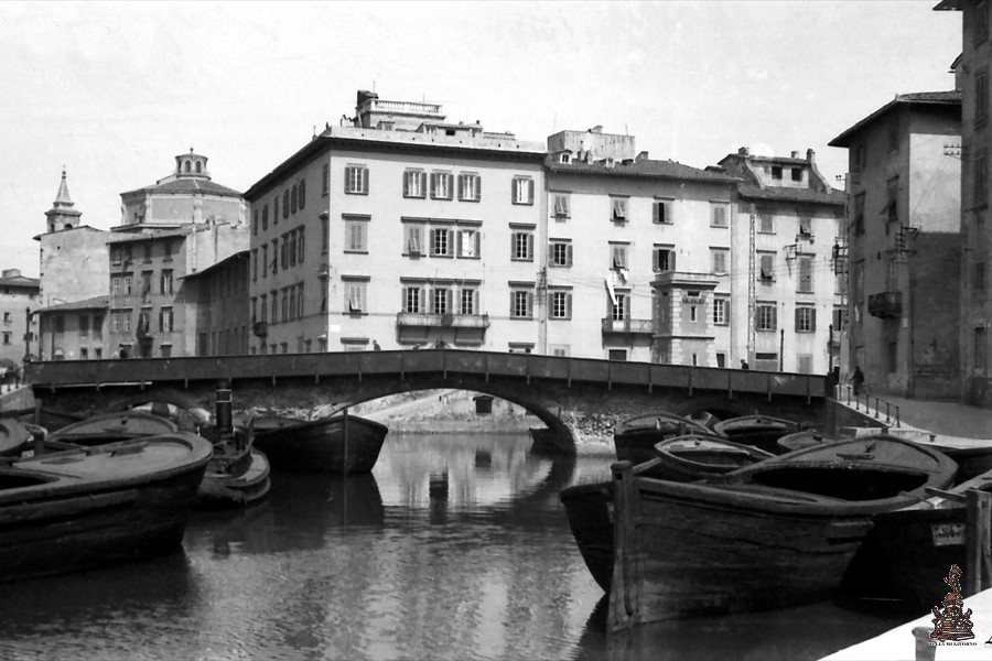 Rione Venezia - Navicelli e ponte lungo - 1935