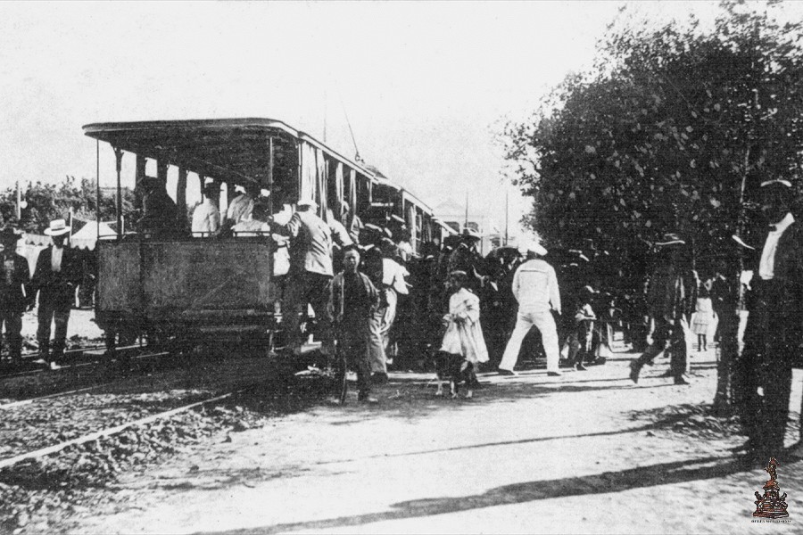 Acque della Salute - Fermata del tram - 1905