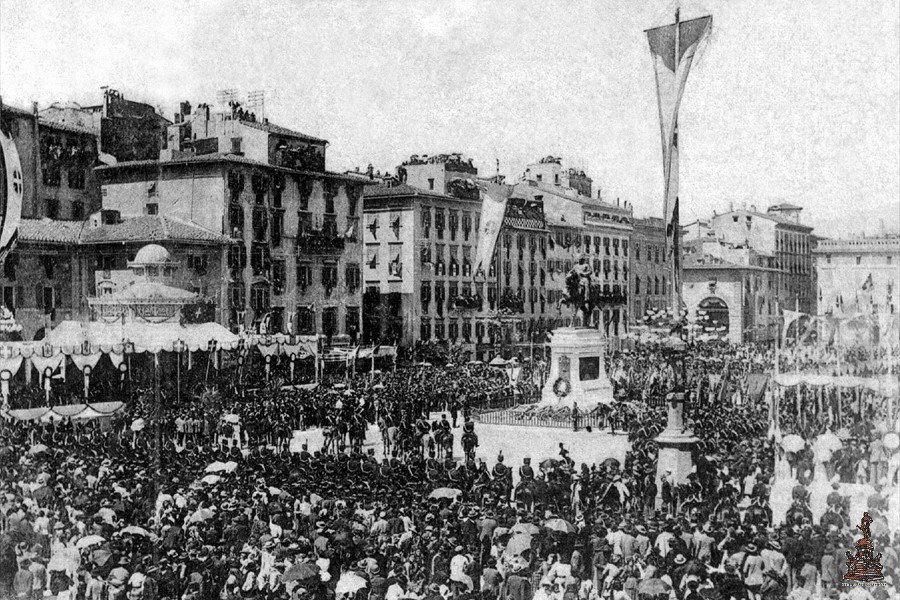 Inaugurazione monumento a Vittorio Emenuele II - 1892