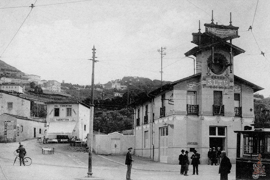 Montenero - Piazza delle Carrozze - Funicolare - 1909
