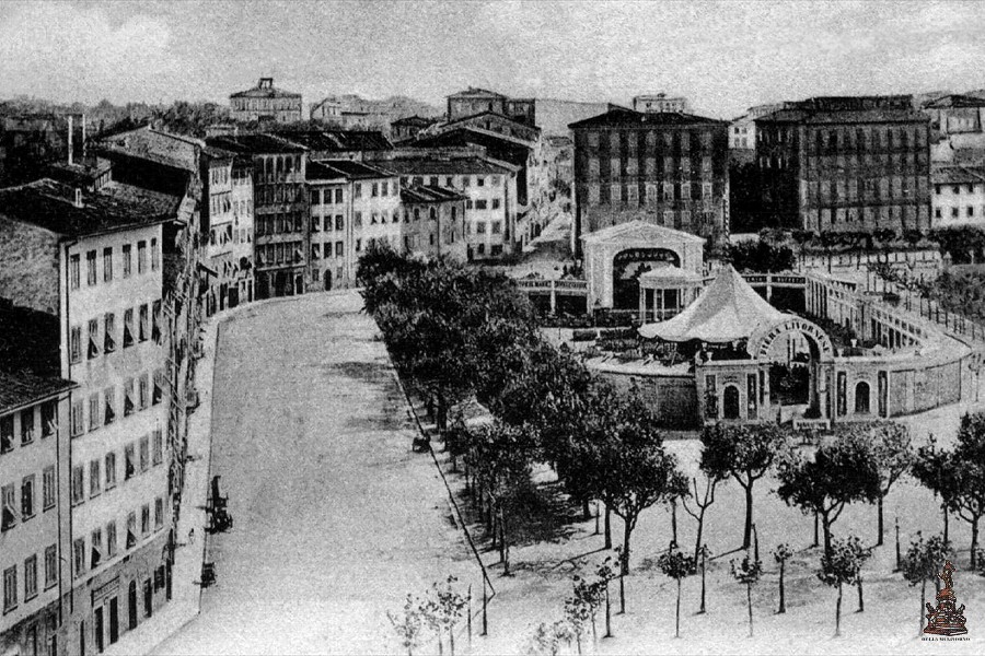 Piazza Mazzini - Fiera livornese - 1890