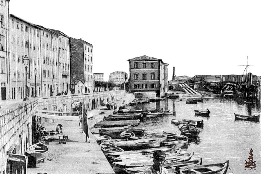 Scali Adriano Novi Lena e darsena del Cantiere - 1902